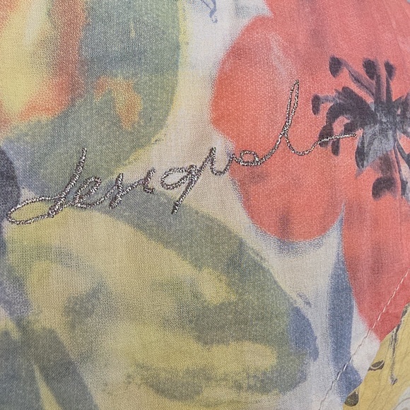 Desigual Floral Button-Up Shirt β Adjustable Sleeves, Womenβs XS - Picture 7 of 11